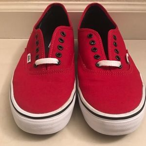 Vans authentic shoes chili pepper red excellent!
